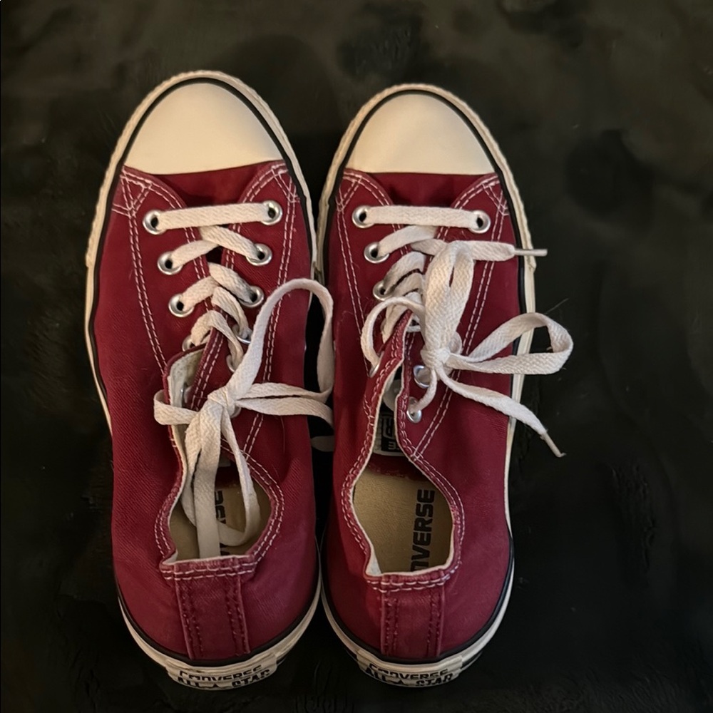 Converse Burgundy Athletic Shoes